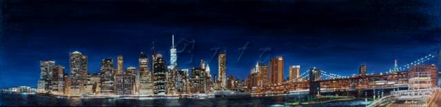 New-York, vue de Brooklyn, (East River)